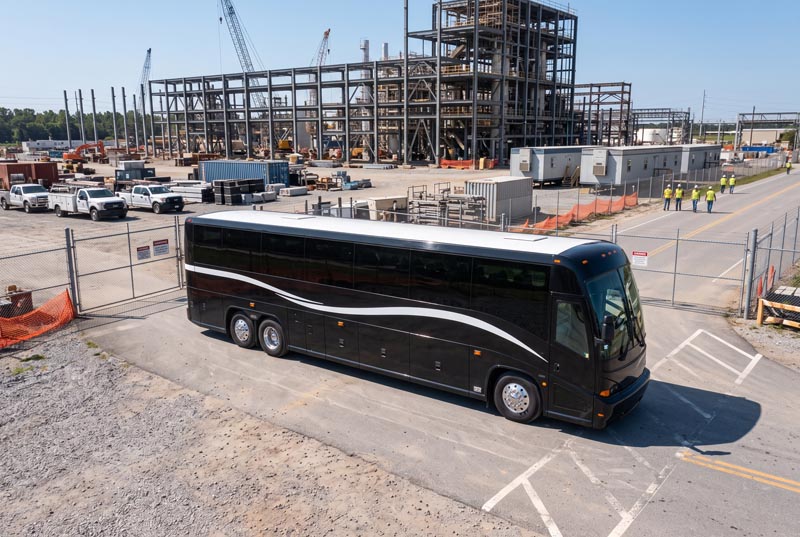Construction Site Shuttle Bus Rentals in Lakeland, FL